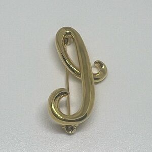 Anne Klein Initial Pin Letter “I”